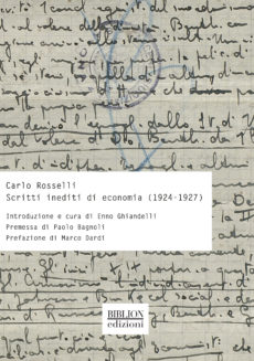 Scritti inediti di economia (1924-1927)